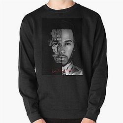 Black and white Lewis Hamilton motivational quote. Pullover Sweatshirt