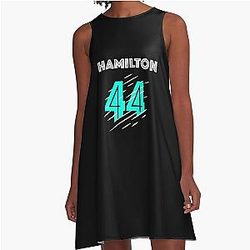 f1 Lewis Hamilton A-Line Dress