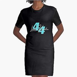 Lewis Hamilton Formula One 44 Graphic T-Shirt Dress
