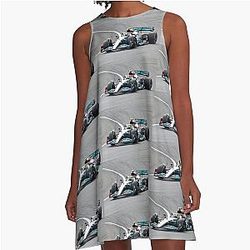Lewis Hamilton 3#041222 A-Line Dress