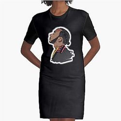 Lewis Hamilton Illustration Graphic T-Shirt Dress