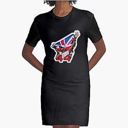 Art Lewis Hamilton Illustration Graphic T-Shirt Dress