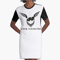 Lewis Hamilton Team 44 Graphic T-Shirt Dress