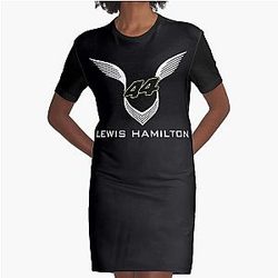 Lewis Hamilton Team 44 Graphic T-Shirt Dress