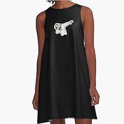 Lewis Hamilton Art Illustration A-Line Dress