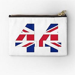 Lewis Hamilton British Flag 44 Zipper Pouch