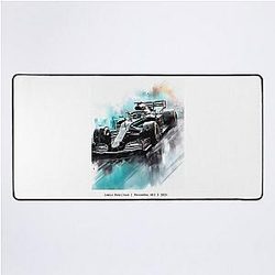 Lewis Hamilton | Mercedes W12 | 2021 | Formula one | F1 Car Art | Art | Gift  Desk Mat