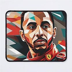Lewis Hamilton Ferrari Style Overhauls Abstract Artwork Mouse Pad