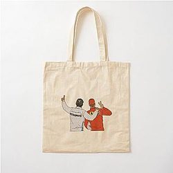 Lewis Hamilton & Sebastian Vettel Cotton Tote Bag