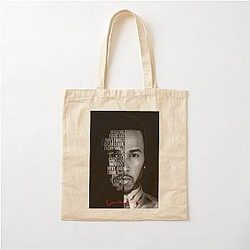 Black and white Lewis Hamilton motivational quote. Cotton Tote Bag