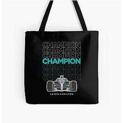 Lewis Hamilton Champion - Lewis Hamilton All Over Print Tote Bag