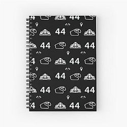 Lewis Hamilton 44 Racing Pattern  Spiral Notebook