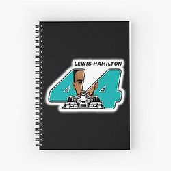 Lewis Hamilton Art Spiral Notebook