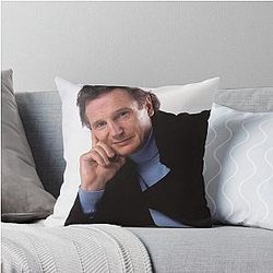 Liam Neeson Throw Pillow