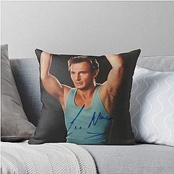 Liam Neeson Signed Throw Pillow
