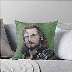 Liam Neeson as Rob Roy Throw Pillow