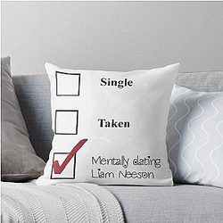 Liam Neeson Throw Pillow
