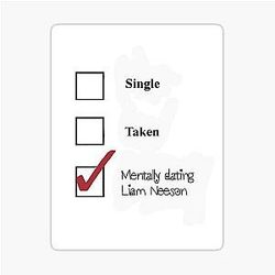 Liam Neeson Dating Sticker