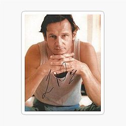 Liam Neeson Signed Sticker
