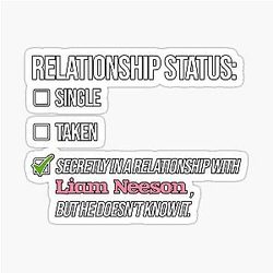 Liam Neeson Relationship Sticker