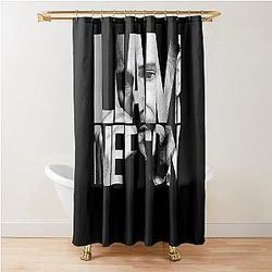 Mens Uziel Liam Neeson Lucky Gift Shower Curtain