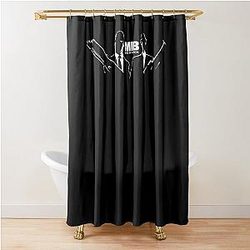 Funny Gift for Uziel Liam Neeson Retro Shower Curtain