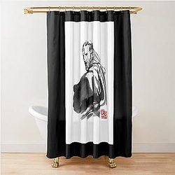Mens Uziel Liam Neeson Gifts Fans Shower Curtain