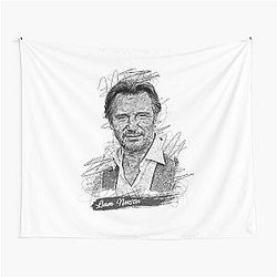 Liam Neeson Abstract Sketch Art Tapestry