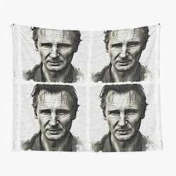 Sketch of Liam Neeson Tapestry