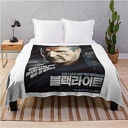 For Liam Neeson Awesome Movie Fan Throw Blanket
