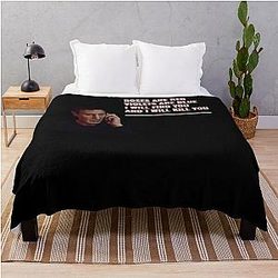 Mens Best Movie Liam Neeson Vintage Throw Blanket