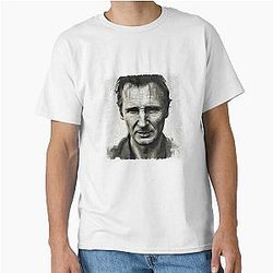 Sketch of Liam Neeson Classic T-Shirt