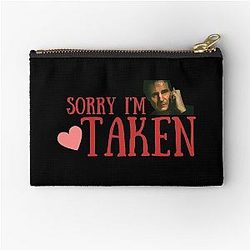 Sorry I'm Taken Funny Valentine's Day Gift Idea Liam Neeson Zipper Pouch
