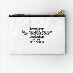 Liam Neeson's knees son vine reference Zipper Pouch