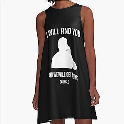 Mens Funny Liam Neeson Awesome A-Line Dress