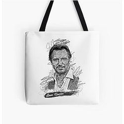 Liam Neeson Abstract Sketch Art, Liam Neeson Tote Bag