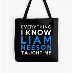 Liam Neeson Everything All Over Print Tote Bag