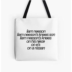 Liam Neeson 
Liam's Knees 
Son Vine Reference All Over Print Tote Bag