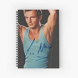 Liam Neeson Signed Spiral Notebook