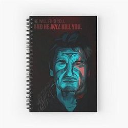 Liam Neeson Taken Spiral Notebook