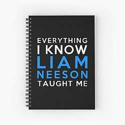 Liam Neeson Spiral Notebook