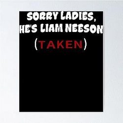 Sorry Ladies Liam Neeson (Taken) Poster