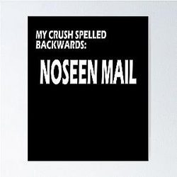 My Crush Spelled Backwards Liam Neeson Poster