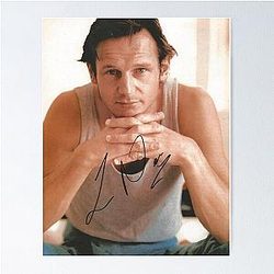 Liam Neeson Signed Poster