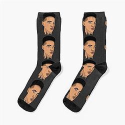 Lil Mosey Line Art Socks