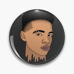 Lil Mosey Line Art Pin
