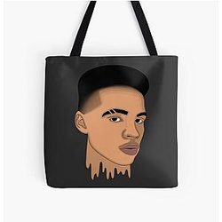 Lil Mosey Line Art All Over Print Tote Bag