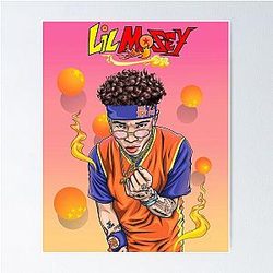 LIL MOSEY X DRAGON BALL Z Poster