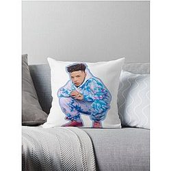 lil Mosey blueberry Throw Pillow