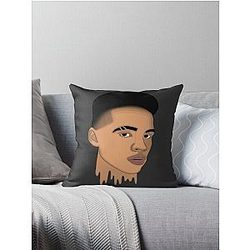 Lil Mosey Line Art Throw Pillow